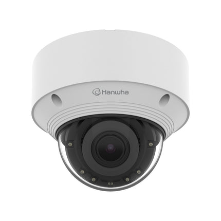 Hanwha Q Core 5MP Outdoor AI Vandal Dome Camera, H.265, 30m IR, 30fps, IK10, 3.2-10.2mm - QNV-C8083R