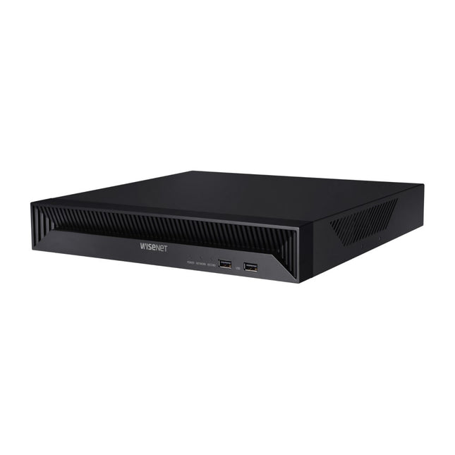 Hanwha 8ch 8MP PoE NVR, H.265, 80Mbps, No HDD (1 SATA 6TB max) - QRN-830S