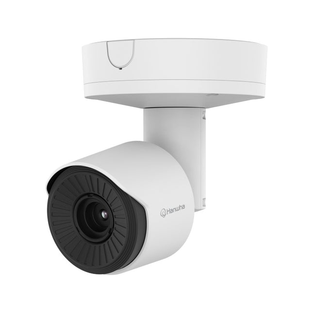 Hanwha Radiometric AI Thermal Bullet Camera, H.265, 30fps, IK10, PoE, 6.6mm - TNO-C3020TRA