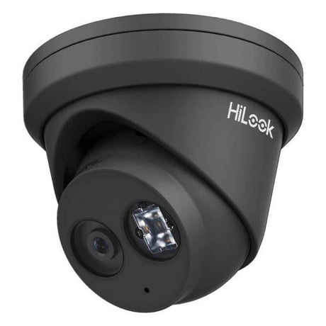 Hikvision HILOOK-IPC-T281H-MU-2-BLACK HiLook 8MP IntelliSense Turret, Starlight, IR, Mic, 2.8mm (T28), Black