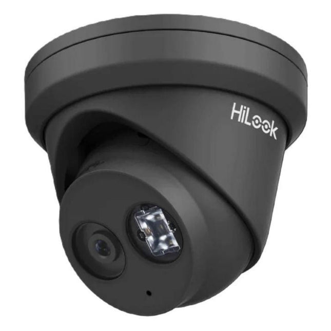 Hikvision HILOOK-IPC-T261H-MU-2-BLACK HiLook 6MP IntelliSense Turret, Starlight, IR, Mic, 2.8mm (T26), Black