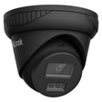 Hikvision HILOOK-IPC-T263H-MU-2-BLACK HiLook 6MP IntelliSense Turret, Starlight, IR, Mic, 2.8mm (T26), Black