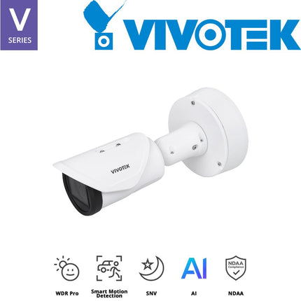 Vivotek V Series 5MP Motorised Bullet Camera - IB9387-EHTV-V3