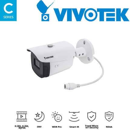 Vivotek C Series 5MP Motorised Bullet Camera - IB9388 - HT