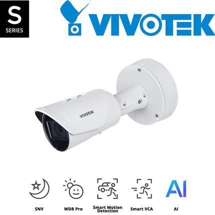 Vivotek S Series 8MP Motorised Bullet Camera - IB9391-EHTV-V2