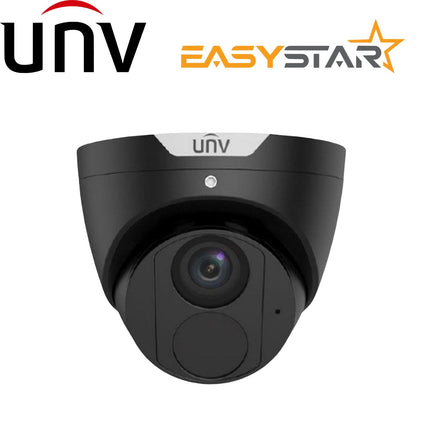 Uniview Easy Series IP Camera 6MP Turret 2.8MM EASYSTAR IR PoE -IPC3616LE-ADF28KM-BK