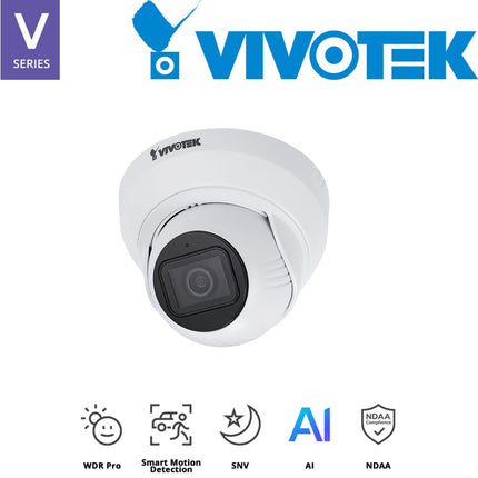 Vivotek V Series 5MP Fixed Turret Camera - IT9389-H-V2