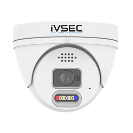 IVSEC Security System: 12x 8MP Adv. Deter, Full-Colour, Turrets, 16-Channel 12MP NVR, SMD