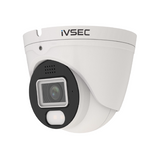 IVSEC Security Kit: 10x 8MP Adv. Deter Turret, Full-Colour, 16CH NVR, HDD