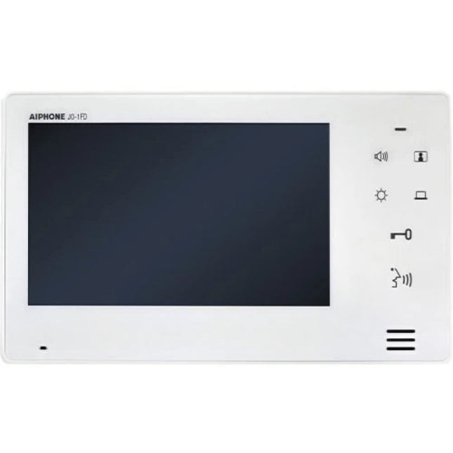 JO-1FD Aiphone HANDSFREE COLOR VIDEO TENANT STATION W/ PIC. MEMORY, SUITE SECURITY, INTERNAL COMMUNICATION WITH GT2H/HB/HS WHITE