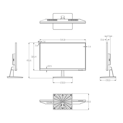 Flashview 24" 1080p LED LCD Surveillance Monitor (VA)- LCDFL24G2