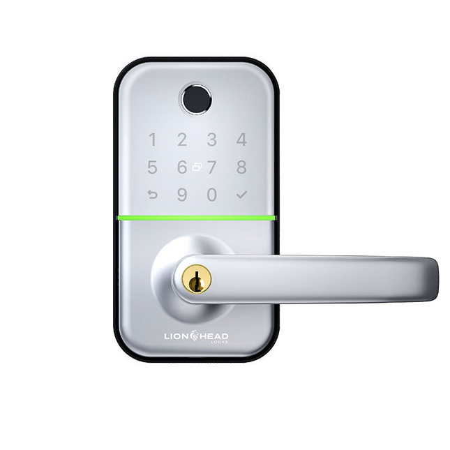 Lionhead Carlisle Luxe Digital Entrance Lock Silver - LHL-P3-S-CARLISLE