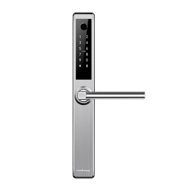 Lionhead Erskine Luxe Digital Slimline Entrance Lock Silver - LHL-PSL-S-ERSKINE