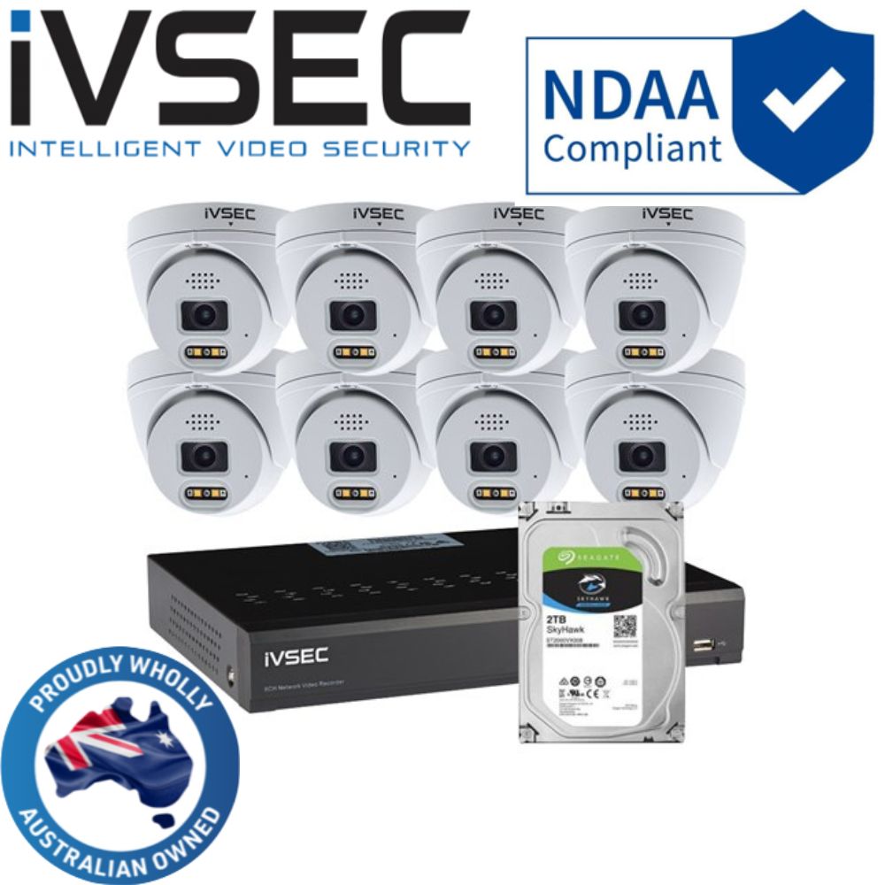 IVSEC Security Kits: LX SERIES 8 X NC319XA 8MP IP CAM + NR316XC 16 x P – Spy  Monkey Surveillance