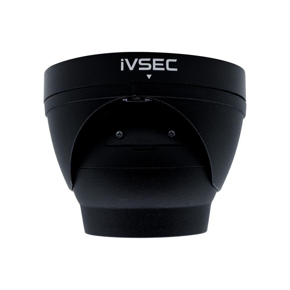 IVSEC Security Kit: 10x 8MP Adv. Deter Turret, SONY Sensor, Black, 16CH NVR, HDD