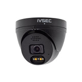 IVSEC Security Kit: 12x 8MP Adv. Deter Turret, SONY Sensor, Black, 16CH NVR, HDD