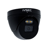 IVSEC Security Kit: 10x 8MP Adv. Deter Turret, SONY Sensor, Black, 16CH NVR, HDD