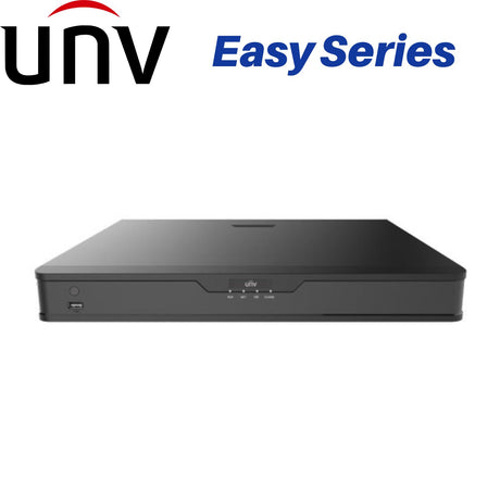 Uniview 16CH Network Video Recorder: 8MP/4K, 160MBPS INPUT, 2-SATA HDD, Easy Series - NVR302-16S2-P16