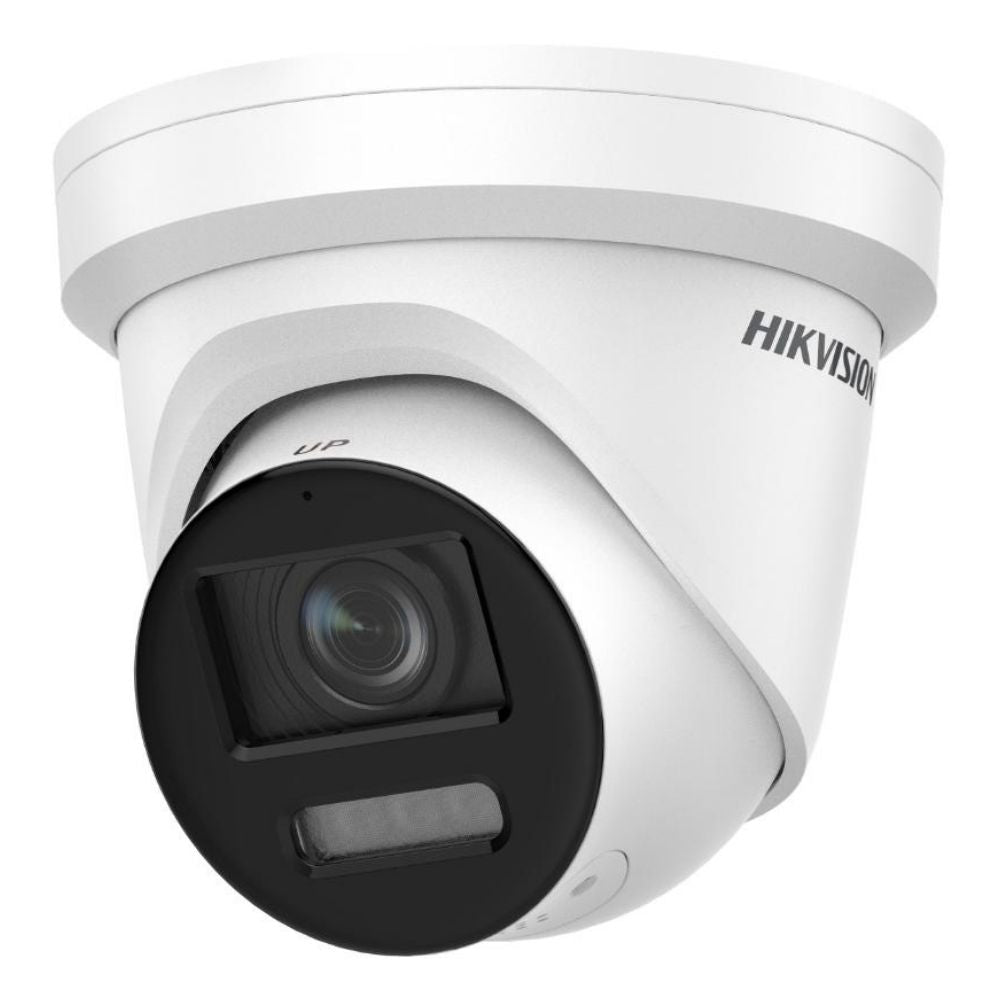 Hikvision DS-2CD2387G2-LSU/SL-4 8MP ColorVu Turret, White Light, AcuSense, Built-in Mic, Speaker, Strobe Light, 4mm (2387)