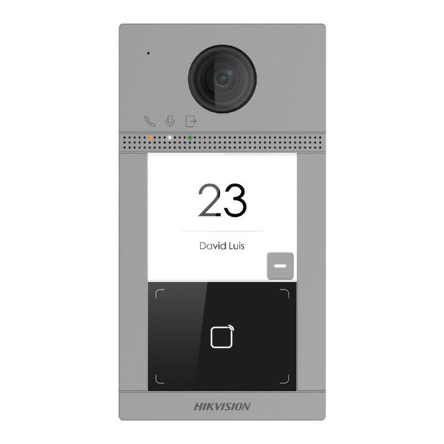 Hikvision DS-KV8113-WME1/FLUSH IP Intercom Gen 2 Villa Door Station, 1 Button, WiFi, Mifare, Aluminium (8113)