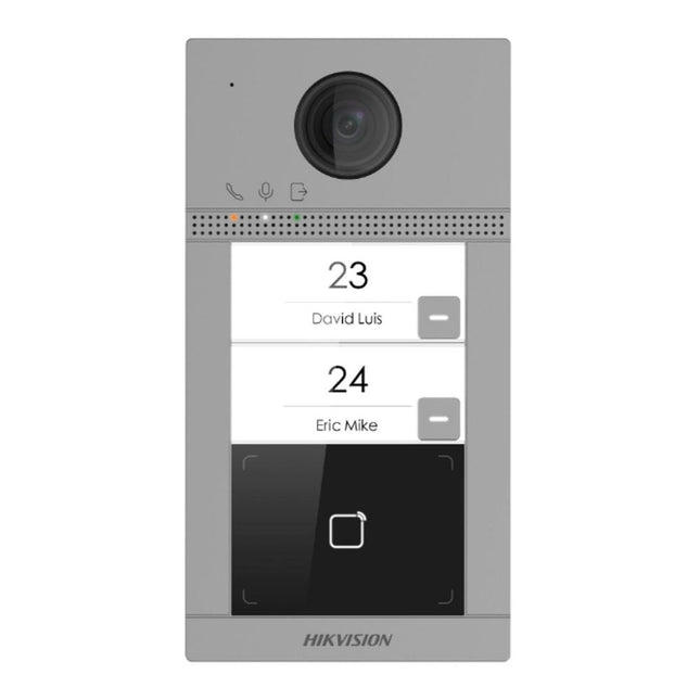 Hikvision DS-KV8213-WME1/FLUSH IP Intercom Gen 2 Villa Door Station, 2 Button, WiFi, Mifare, Aluminium (8213)