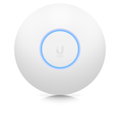 Ubiquity UBQU6-LITE Wireless N Access Point 2.4Ghz@ 300Mbps/ 5Ghz@ 1201Mbps 1Port Passive PoE 802.11Abg WiFi 4/5/6 White Ceiling Mounted Plastic *PoE Injector Not Included