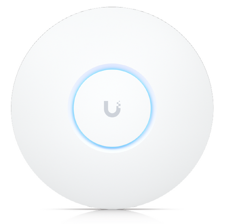 Ubiquity UBQU6PLUS Unifi Access Point WiFi 6 2X2 Mimo White 2.4Ghz @ 573.5Mbps 5Ghz @ 2402MPs 1 X Rj45 PoE 44V-57VDC 300+ Concurrent Clients Wall/Ceiling Mounted