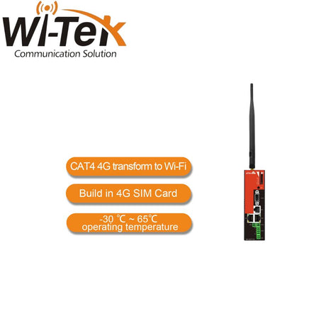 Wi-Tek 4G/LTE Industrial Gateway - WI-IOT110