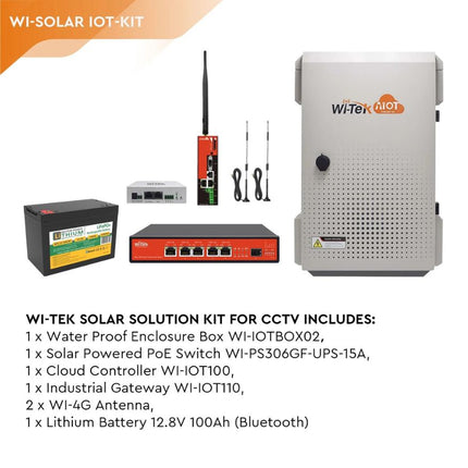 Wi-Tek Solar CCTV KIT- WI-Solar IOT-KIT