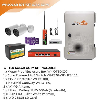 Wi-Tek Solar CCTV KIT- WI-Solar IOT-KIT AJAX B2-W