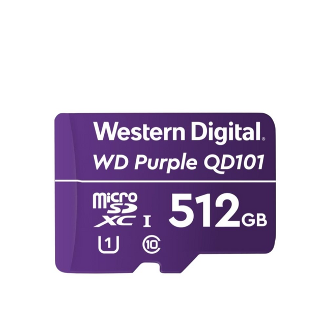 Western Digital Purple MicroSD Card: 512GB - D-WD SD 512GB