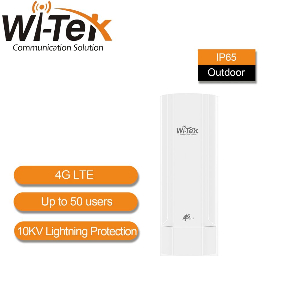 Wi-Tek 4G Transform To Wi-Fi And Wired Network - WI-LTE110-O V1