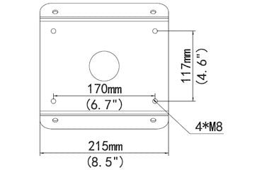 Uniarch AC-TR-UC08-A-IN Steel Corner Mount for All PTZ Cameras