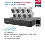 Uniarch K5088AIOC 5MP 8CH AIOC with 8 x AIOC Cameras