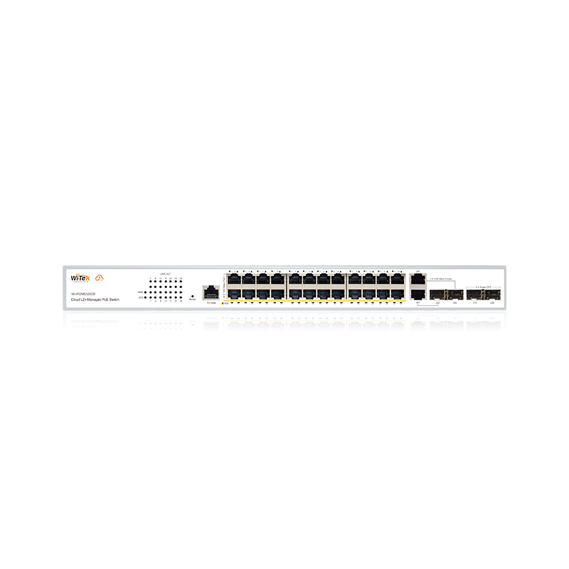 Wi-Tek WI-PCMS328GF V2 Giga Cloud Managed 24 Ports PoE Switch V2