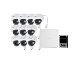 Ajax 16CH White NVR Vivotek AI 5MP Motorised Dome Kit - KIT-AJAX-AI-5MP16106DM-W