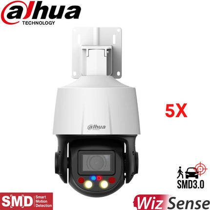 Dahua Security Camera: 4MP PTZ TIOC 2.0, WizSense, 5X Zoom - DH-SD3E405DB-GNY-A-PV1