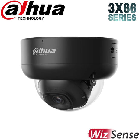 Dahua 2023 Full AI Security System: 6x 8MP Black Dome 3X66 Cams, 8CH 16MP WizSense NVR