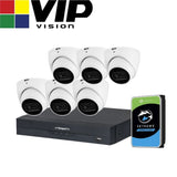 VIP Vision AI Security System: 6x 6MP AI Turret Cams, 16MP WatchGuard 8CH AI NVR