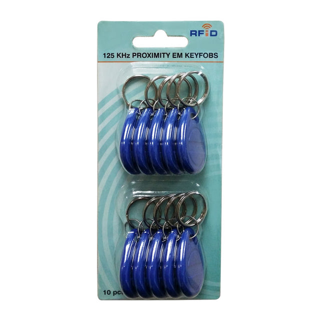 125KHz RFID Proximity Keyfobs (10 Pack)