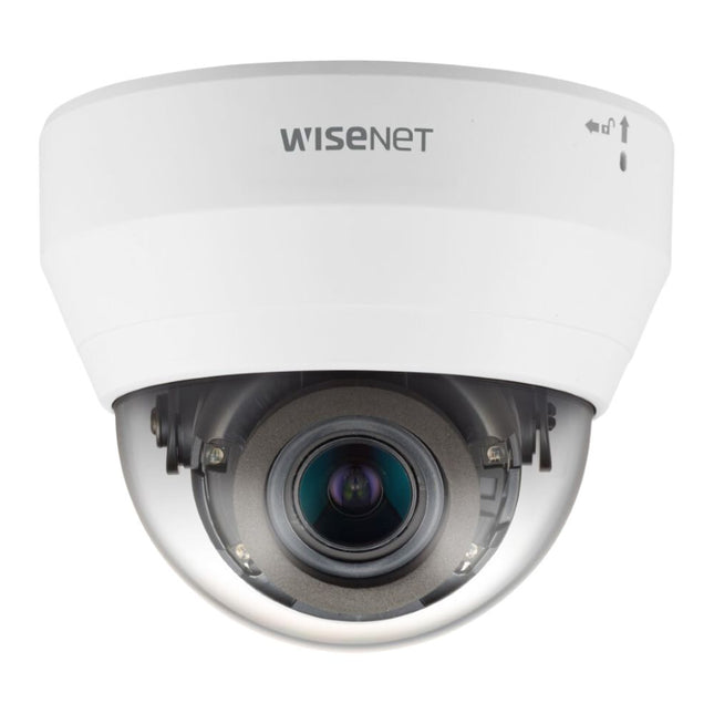 Hanwha Wisenet 2MP Indoor Dome Camera, H.265, WDR, 20m IR, Mic, 3.2-10mm - HAN-QND-6082R