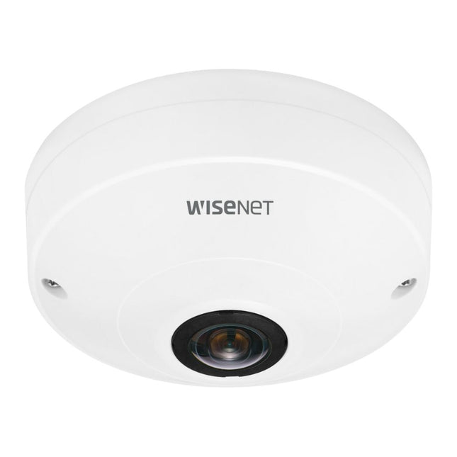 Hanwha Wisenet 6MP Indoor Fisheye Camera, H.265, 30fps, 120dB WDR, 1.14mm - HAN-QNF-8010