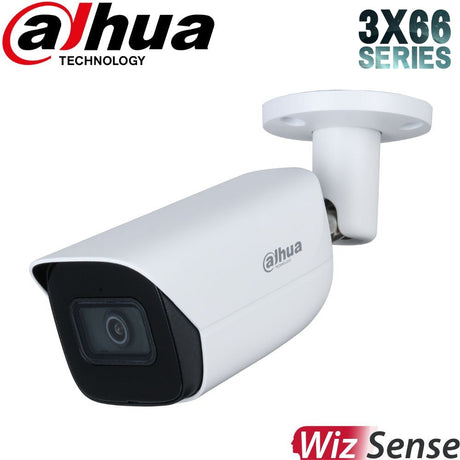 Dahua 2023 Full AI Security System: 2x 6MP Bullet 3X66 Cams, 4CH 16MP WizSense NVR